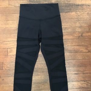Lululemon Wunder Under Pant Tech Mesh 7/8”